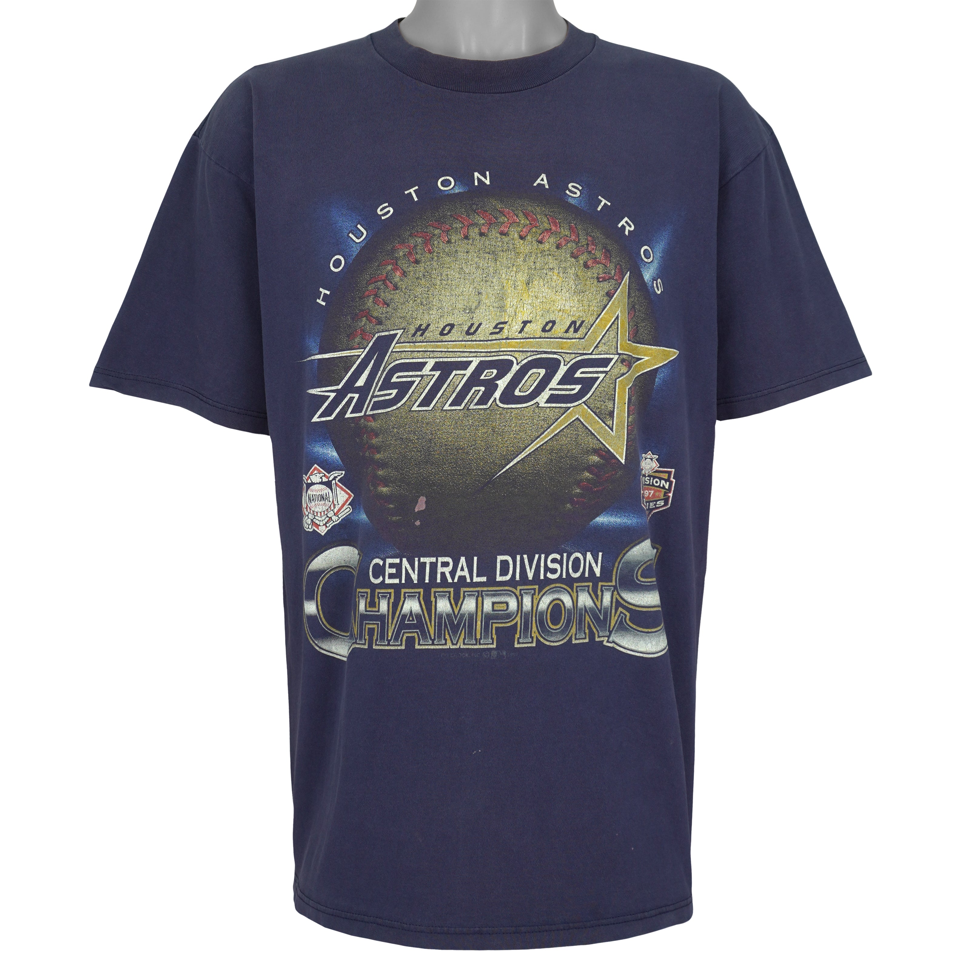 MLB (Red Oak) - Houston Astros Champions T-Shirt 1997 X-Large Vintage Retro Baseball