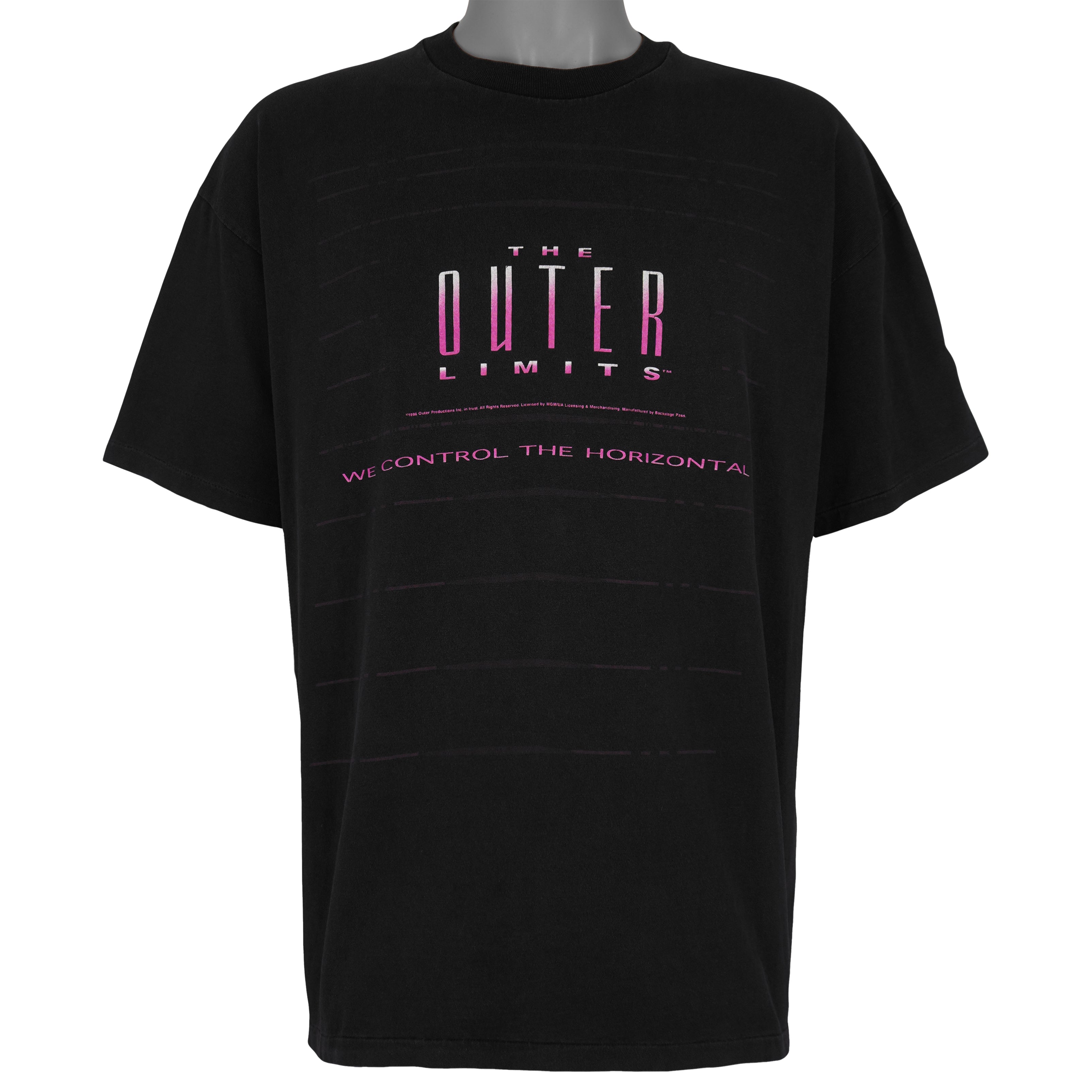 Vintage (Hanes) - The Outer Limits We Control The Horizontal T-Shirt 1996 X-Large Vintage Retro