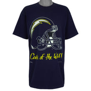 NFL (Home Team) - San Diego Chargers Calls of the Wild! T-Shirt 1995 X-Large Vintage Retro Football