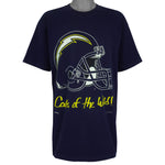 NFL (Home Team) - San Diego Chargers Calls of the Wild! T-Shirt 1995 X-Large