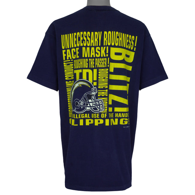 NFL (Home Team) - San Diego Chargers Calls of the Wild! T-Shirt 1995 X-Large Vintage Retro Football