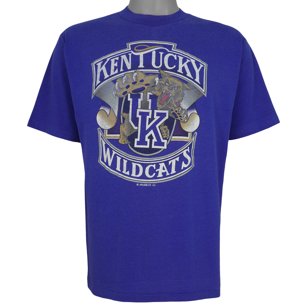 NCAA (Grumbles) - Kentucky Wildcats Single Stitch T-Shirt 1990s X-Large Vintage Retro