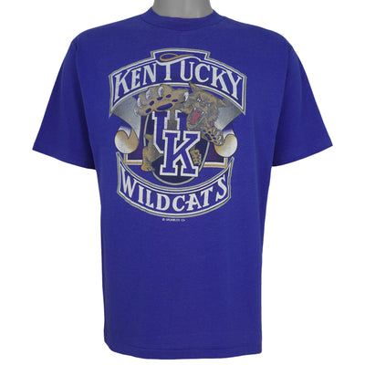 NCAA (Grumbles) - Kentucky Wildcats Single Stitch T-Shirt 1990s Large