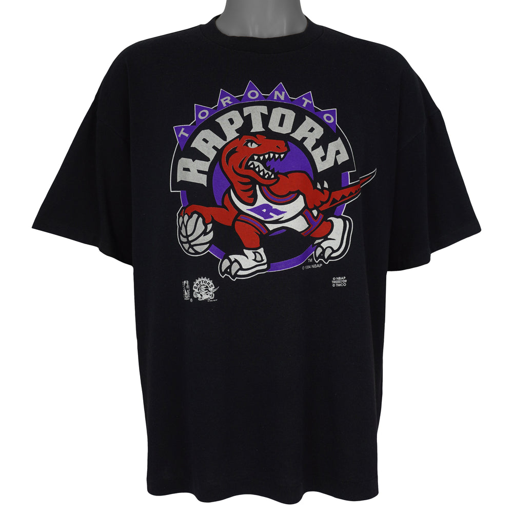 NBA (Trench) - Toronto Raptors Big Logo T-Shirt 1994 X-Large Vintage Retro Basketball