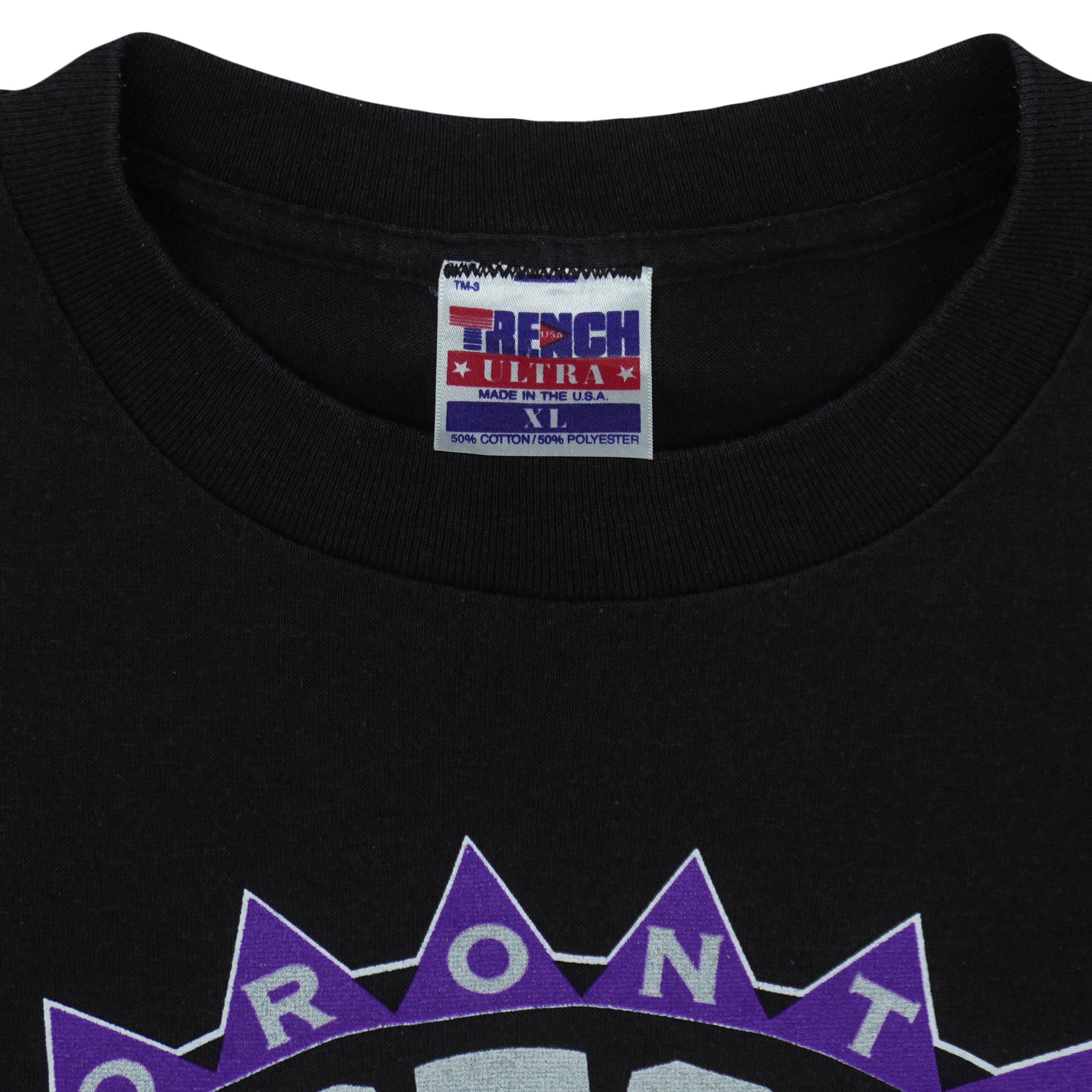 NBA (Trench) - Toronto Raptors Big Logo T-Shirt 1994 X-Large Vintage Retro Basketball