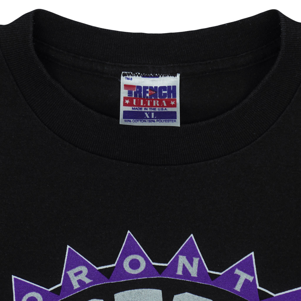 NBA (Trench) - Toronto Raptors Big Logo T-Shirt 1994 X-Large Vintage Retro Basketball