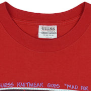Guess - Mad For Plaid Single Stitch T-Shirt 1989 Large Vintage Retro