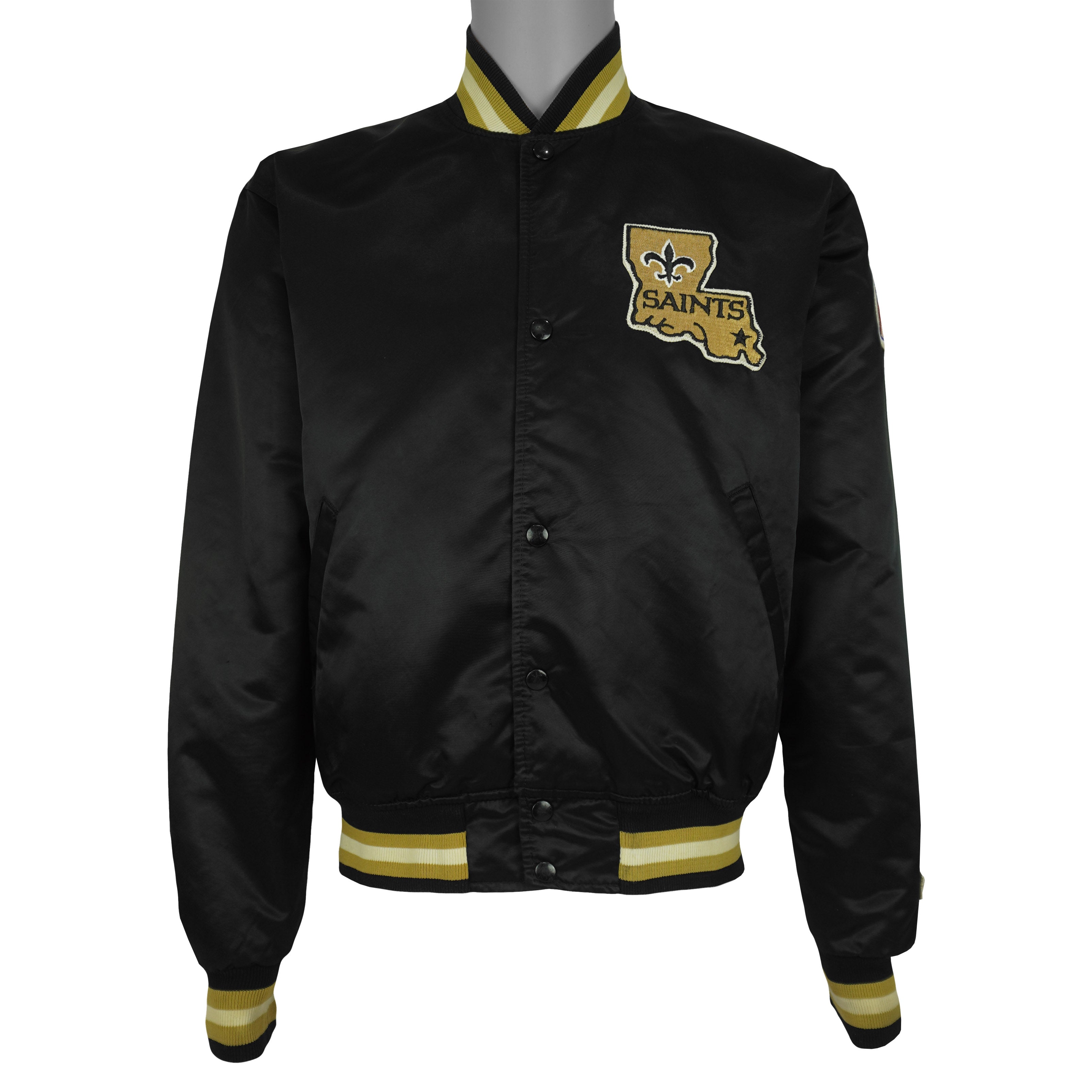 Starter (NFL) - New Orleans Saints Satin Jacket 1990s Medium Vintage Retro Football
