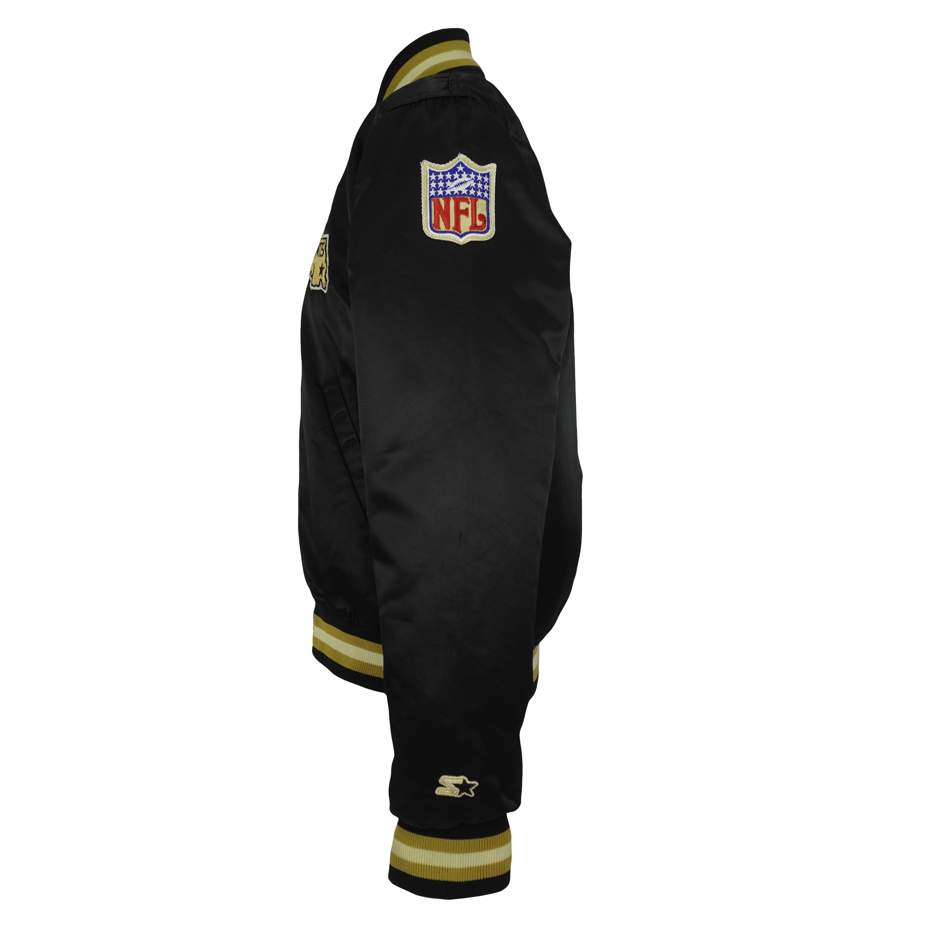 Starter (NFL) - New Orleans Saints Satin Jacket 1990s Medium Vintage Retro Football