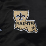 Starter (NFL) - New Orleans Saints Satin Jacket 1990s Medium Vintage Retro Football