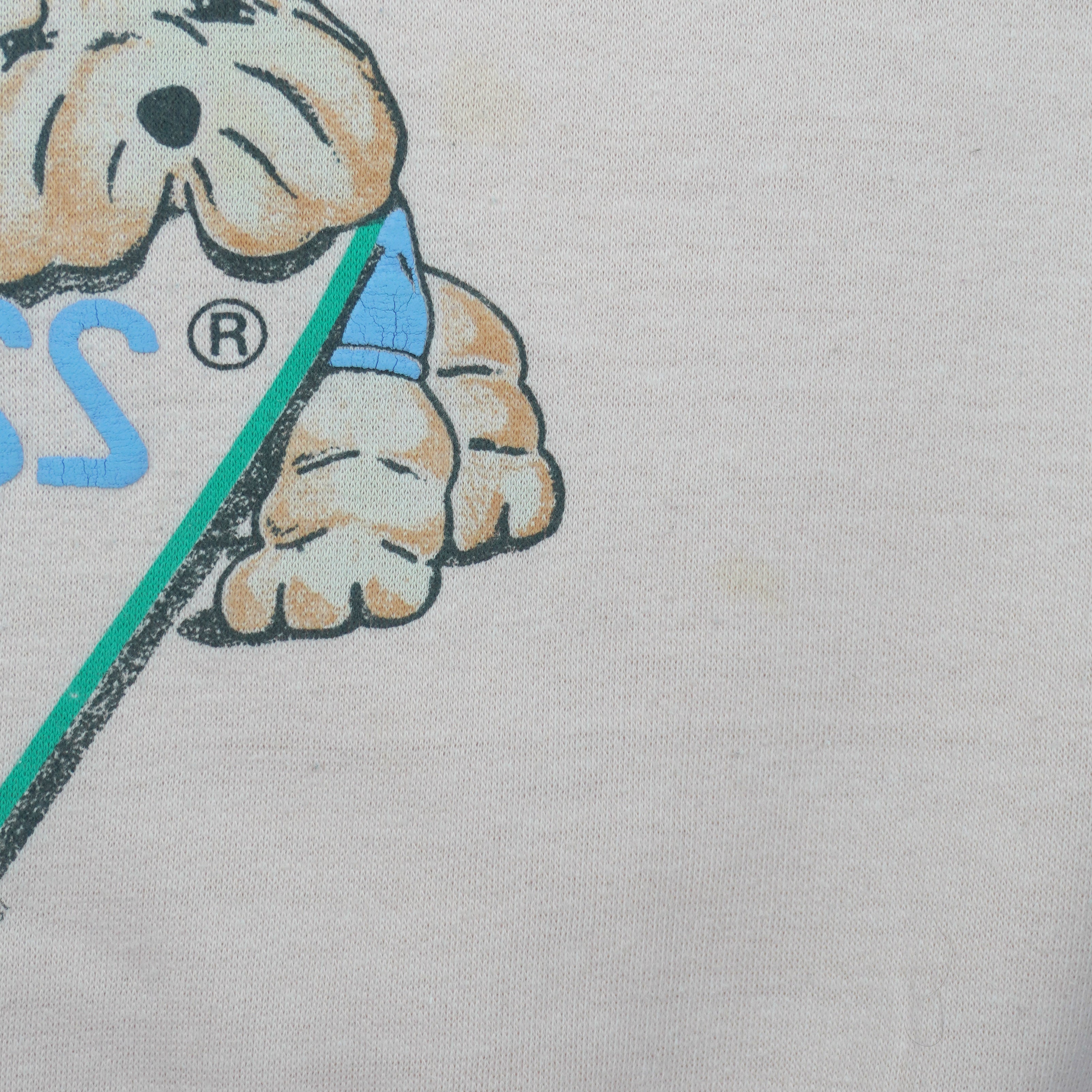 Guess - USA Puppies Spell-Out Crew Neck Sweatshirt 1987 Medium Vintage Retro