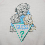 Guess - USA Puppies Spell-Out Crew Neck Sweatshirt 1987 Medium Vintage Retro