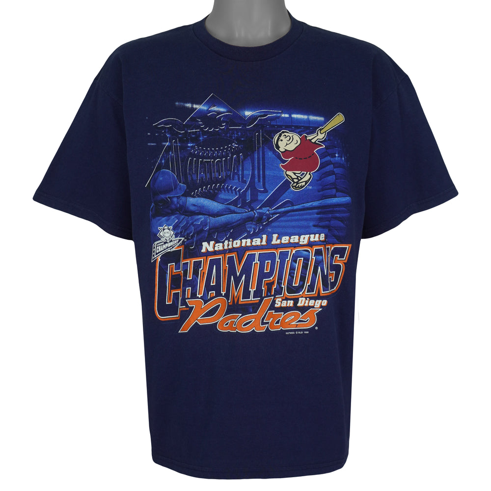 MLB (Lee) - San Diego Padres National League Champions T-Shirt 1998 Large Vintage Retro Baseball