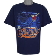 MLB (Lee) - San Diego Padres National League Champions T-Shirt 1998 Large Vintage Retro Baseball