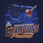 MLB (Lee) - San Diego Padres National League Champions T-Shirt 1998 Large Vintage Retro Baseball
