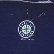 MLB (True Fan) - Seattle Mariners Helmet T-Shirt 2002 Medium Vintage Retro Baseball