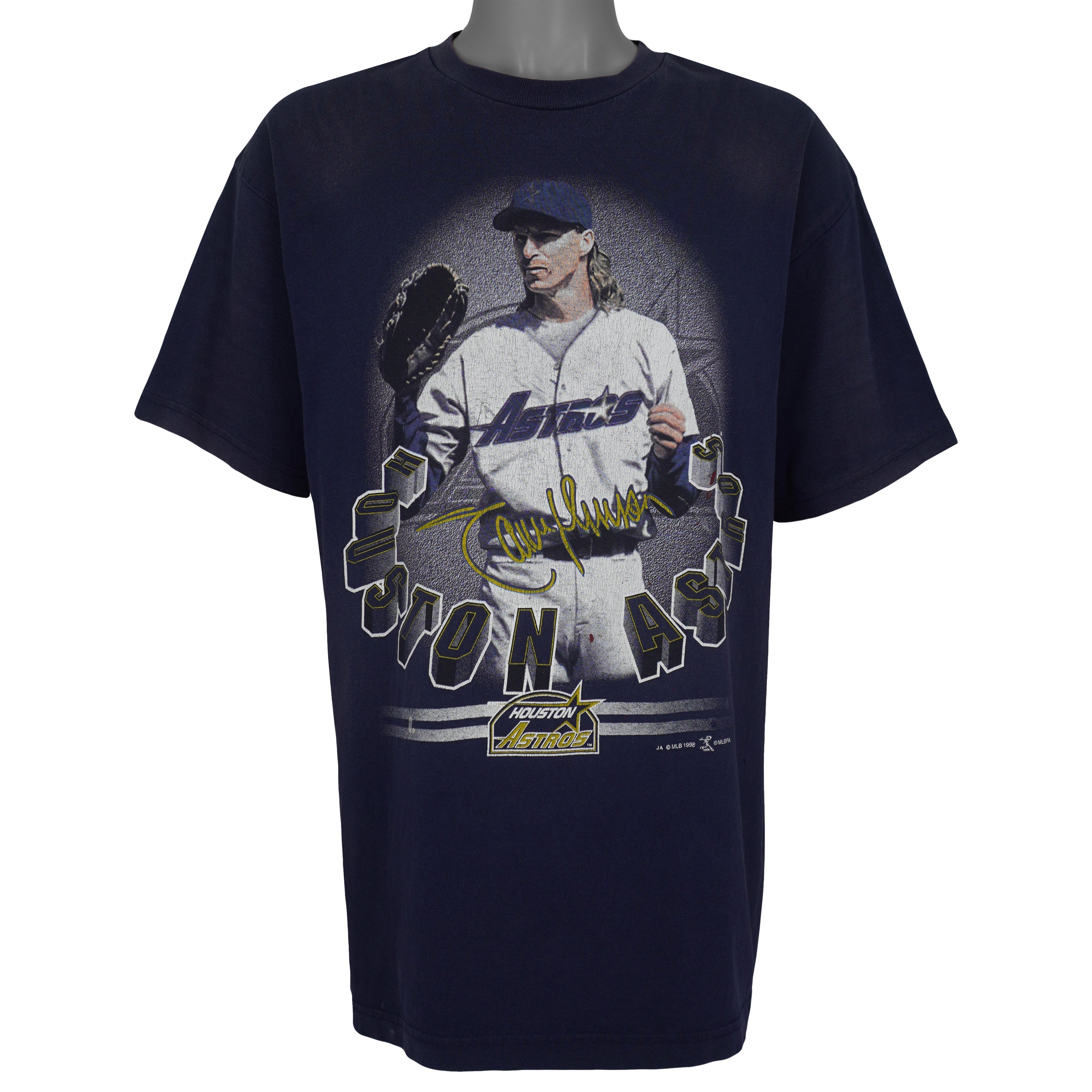 MLB - Houston Astros Nolan Ryan T-Shirt 1998 Large Vintage Retro Baseball