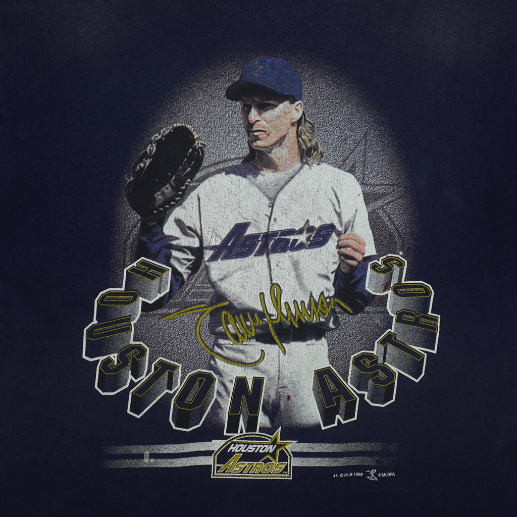 MLB - Houston Astros Nolan Ryan T-Shirt 1998 Large Vintage Retro Baseball