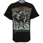 NHL - Philadelphia Flyers Triple Threat T-Shirt 1990s Large Vintage Retro Hockey