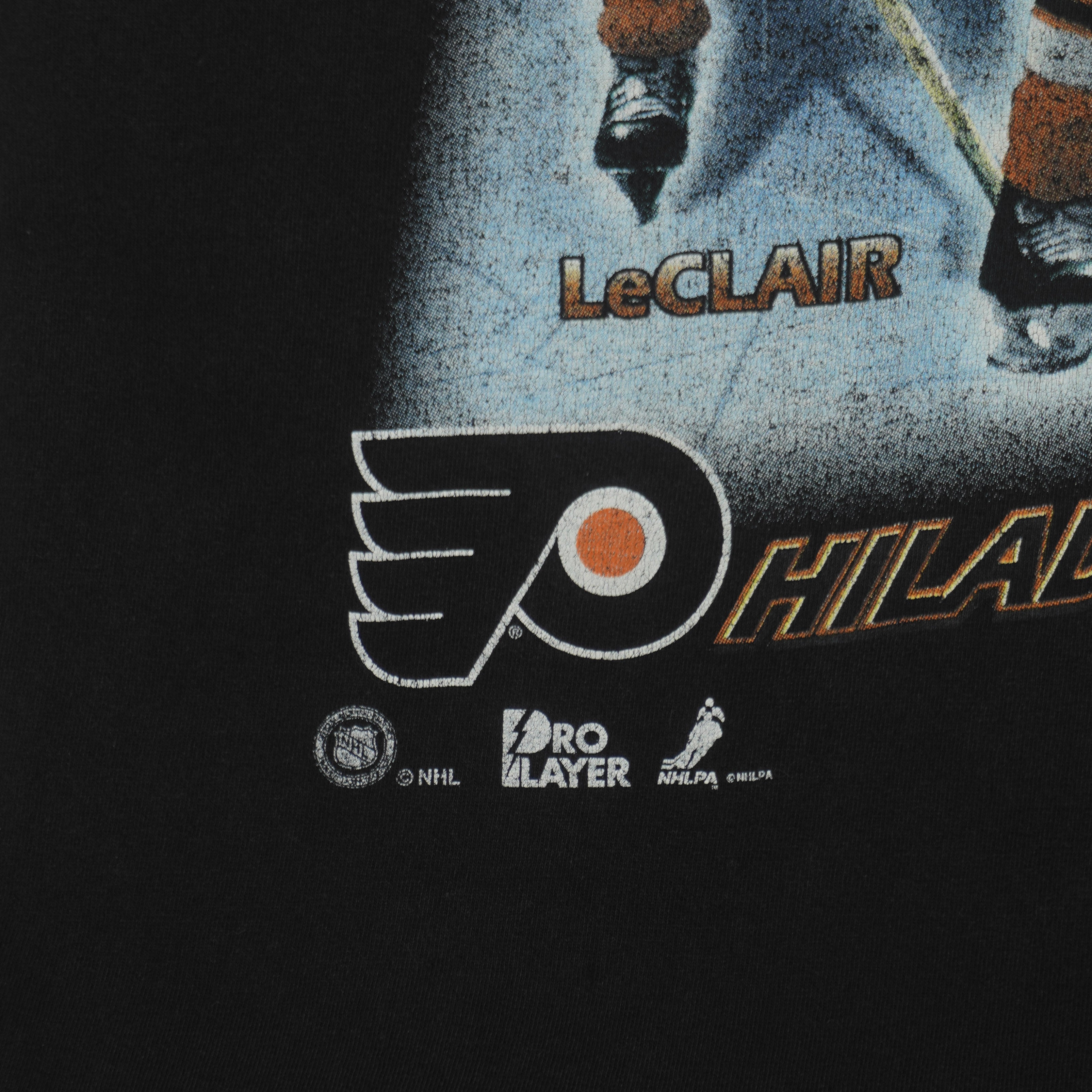 NHL - Philadelphia Flyers Triple Threat T-Shirt 1990s Large Vintage Retro Hockey