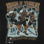 NHL - Philadelphia Flyers Triple Threat T-Shirt 1990s Large Vintage Retro Hockey