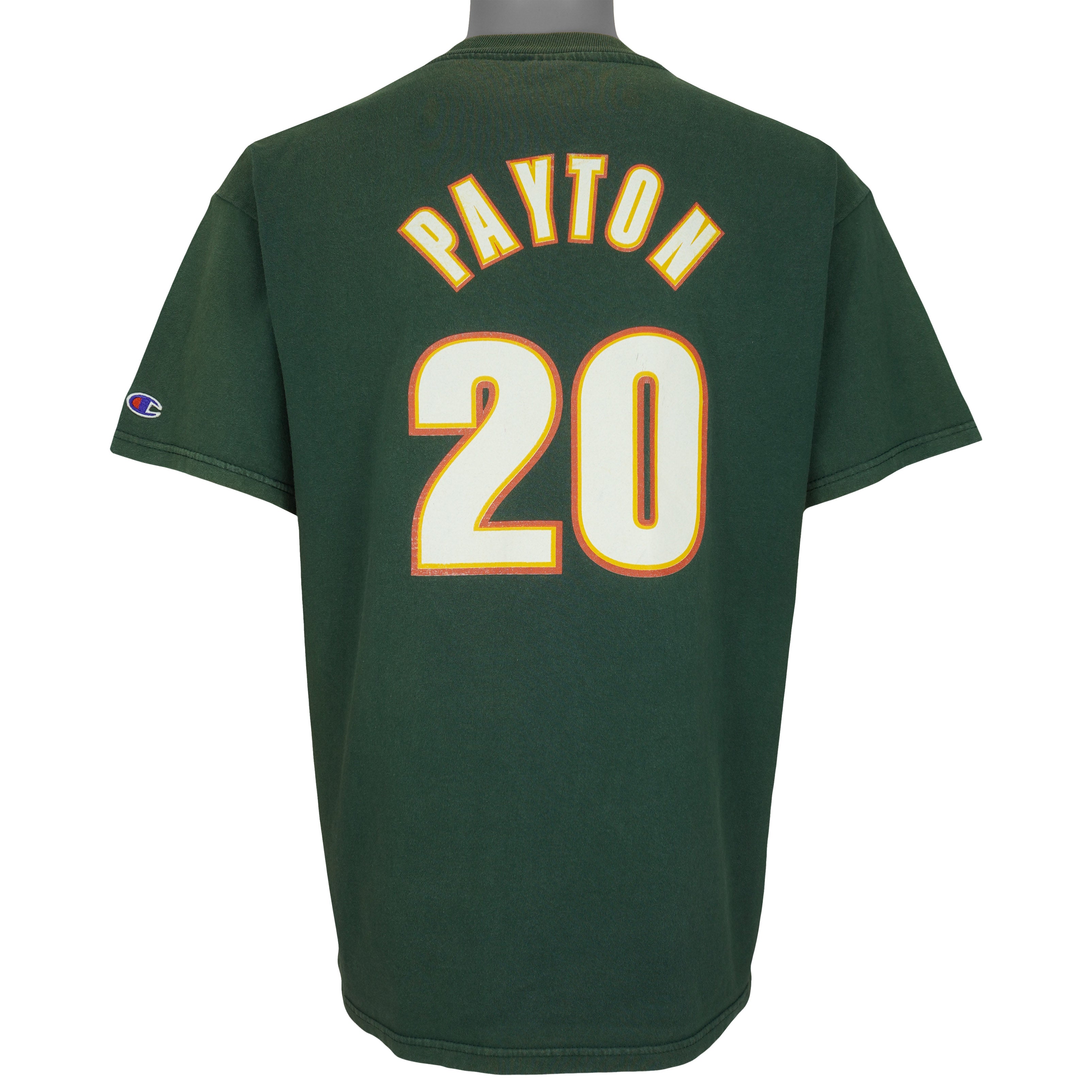 Vintage Champion (NBA) - Seattle SuperSonics Gary Payton No. 20 T-Shirt 1990s Large in green