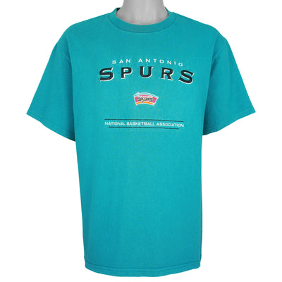 NBA (Lee Sport) - San Antonio Spurs Embroidered T-Shirt 1990s Large