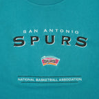 NBA (Lee Sport) - San Antonio Spurs Embroidered T-Shirt 1990s Large Vintage Retro Basketball