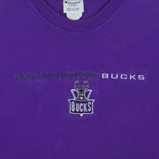 Champion (NBA) - Milwaukee Bucks T-Shirt 1990s Large Vintage Retro Basketball