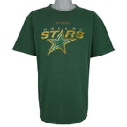 NHL (Lee) - Dallas Stars Big Logo T-Shirt 1990s Large Vintage Retro Hockey