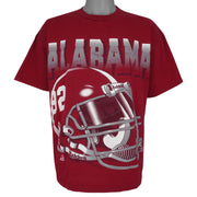 NCAA (Riddell) - Alabama Crimson Tide Helmet T-Shirt 1990s X-Large Vintage Retro