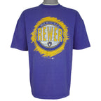 MLB (Sunburst) - Milwaukee Brewers Roll Up Sleeves T-Shirt 1993 Large Vintage Retro Baseball