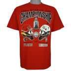 NHL - Calgary Flames Vs Tampa Bay Lightning Stanley Cup T-Shirt 2004 Medium Vintage Retro Hockey