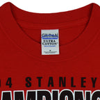 NHL - Calgary Flames Vs Tampa Bay Lightning Stanley Cup T-Shirt 2004 Medium Vintage Retro Hockey