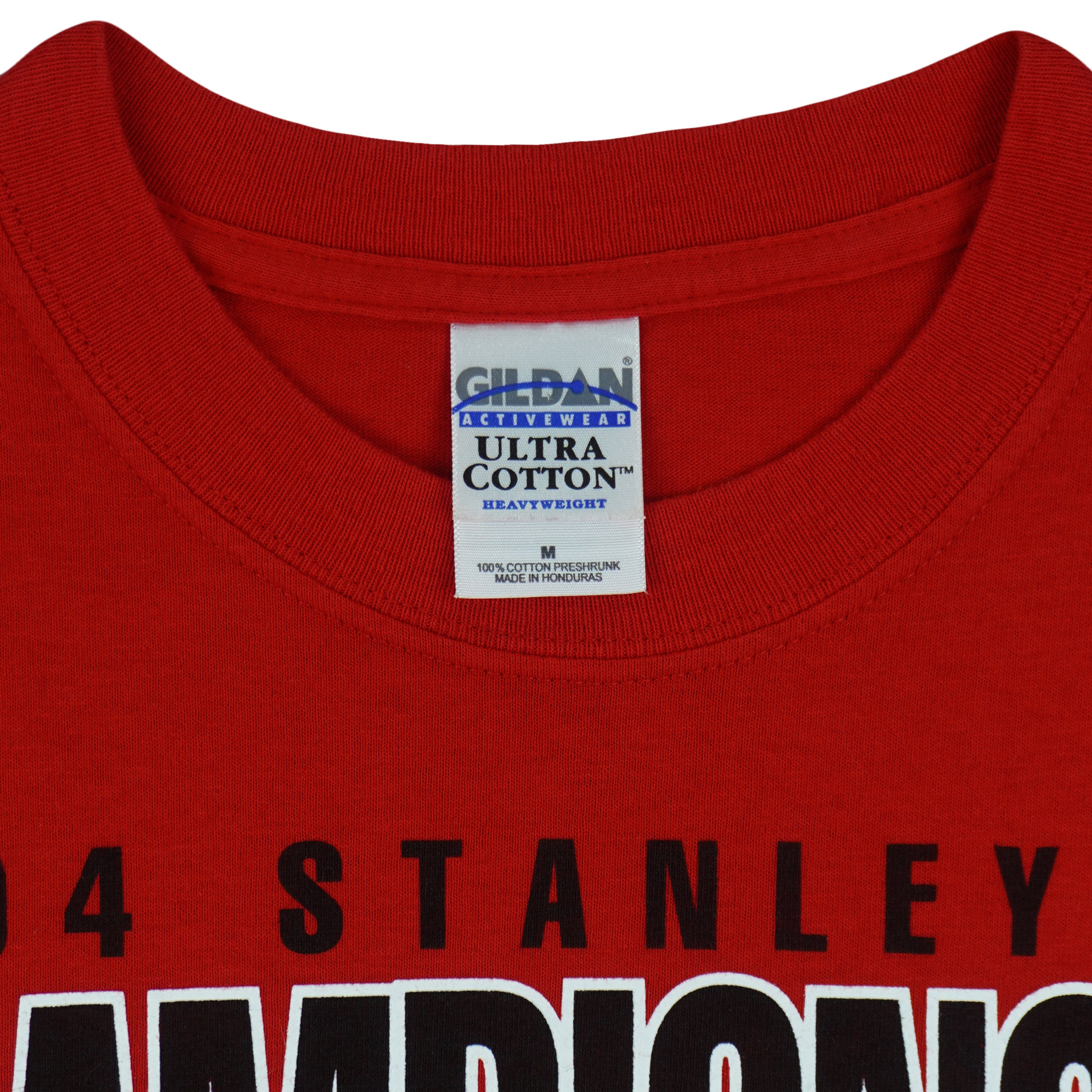 NHL - Calgary Flames Vs Tampa Bay Lightning Stanley Cup T-Shirt 2004 Medium Vintage Retro Hockey