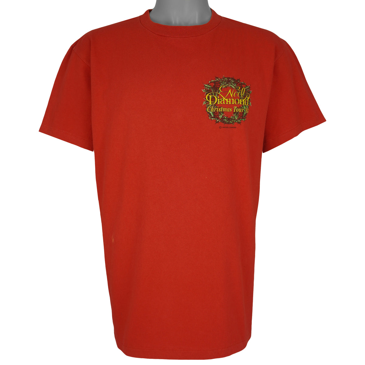 Vintage (Delta) - Neil Diamond Christmas Tour T-Shirt 1993 Large Vintage Retro