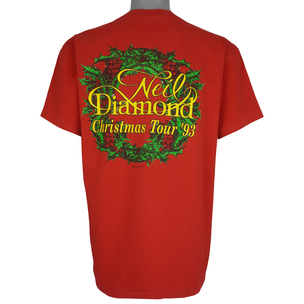 Vintage (Delta) - Neil Diamond Christmas Tour T-Shirt 1993 Large Vintage Retro