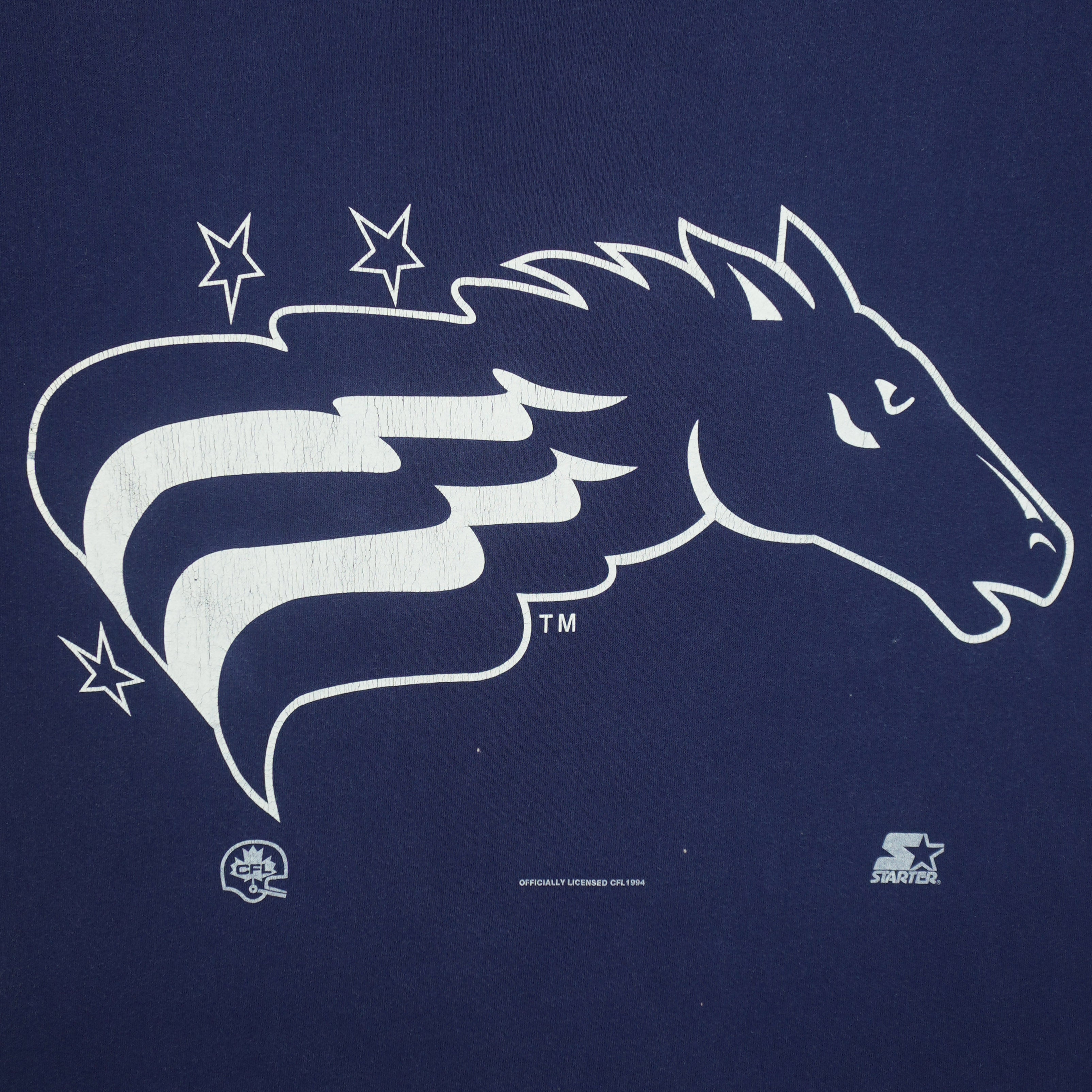 Starter (CFL)- Baltimore Stallions Big Logo T-Shirt 1994 Large Vintage Retro Football