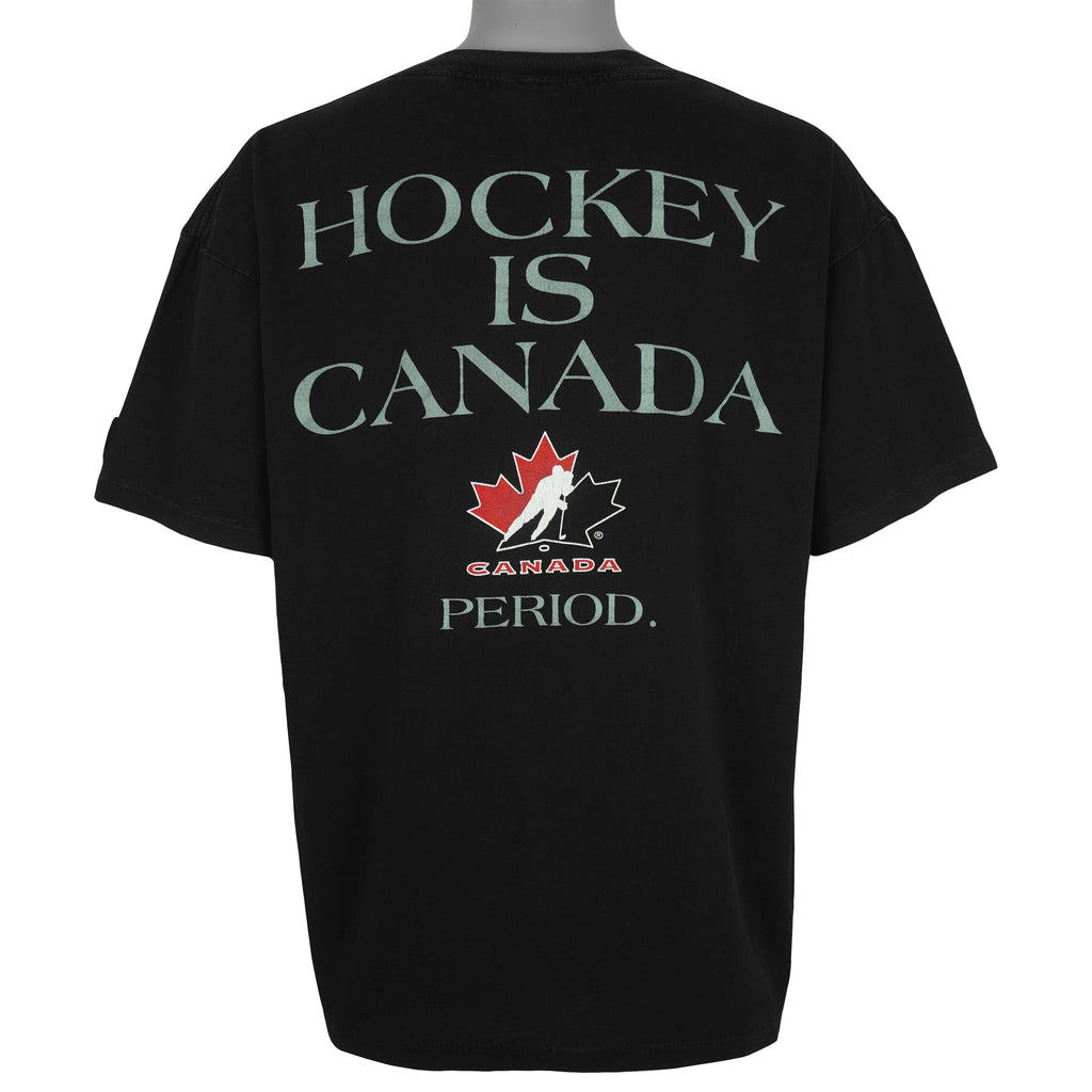 Starter - Canada Is Hockey T-Shirt 1990s Large Vintage Retro