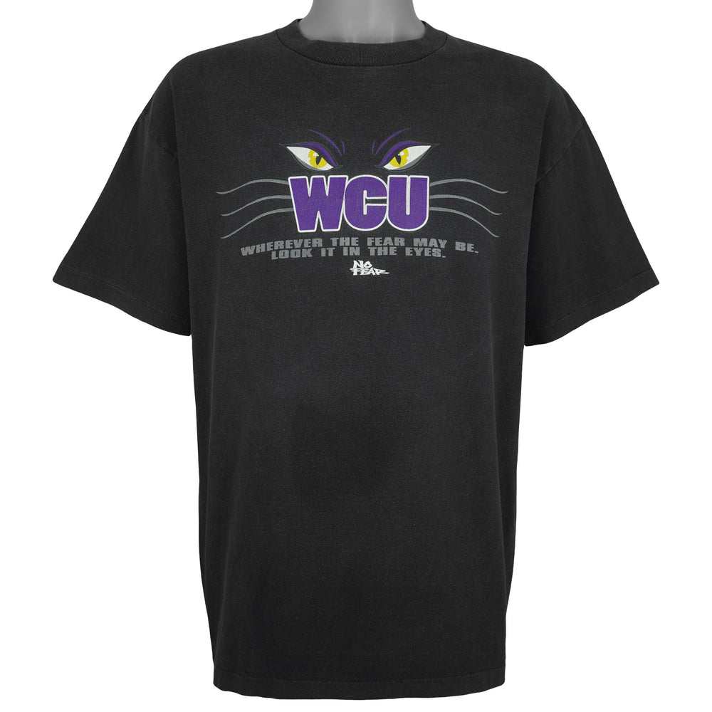 Vintage (No Fear) - WCU Panthers Single Stitch T-Shirt 1990s X-Large Vintage Retro