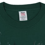 Vintage (Stand Out) - Wolf Animal Print T-Shirt 1995 Large Vintage Retro