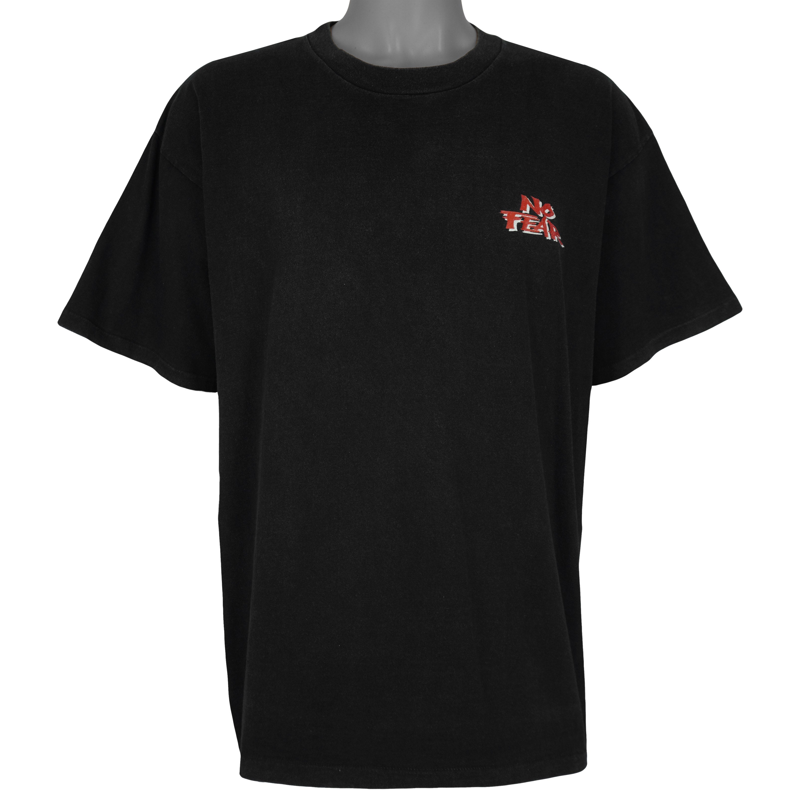 Vintage (No Fear) - The Brave Don’t Cry T-Shirt 1990s X-Large Vintage Retro
