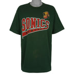 Vintage NBA (Pro Player) - Seattle SuperSonics T-Shirt 1990s X-Large in green