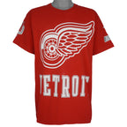 NHL (Pro Player) - Detroit Red Wings Big Logo T-Shirt 1990s Large Vintage Retro Hockey