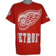 NHL (Pro Player) - Detroit Red Wings Big Logo T-Shirt 1990s Large Vintage Retro Hockey