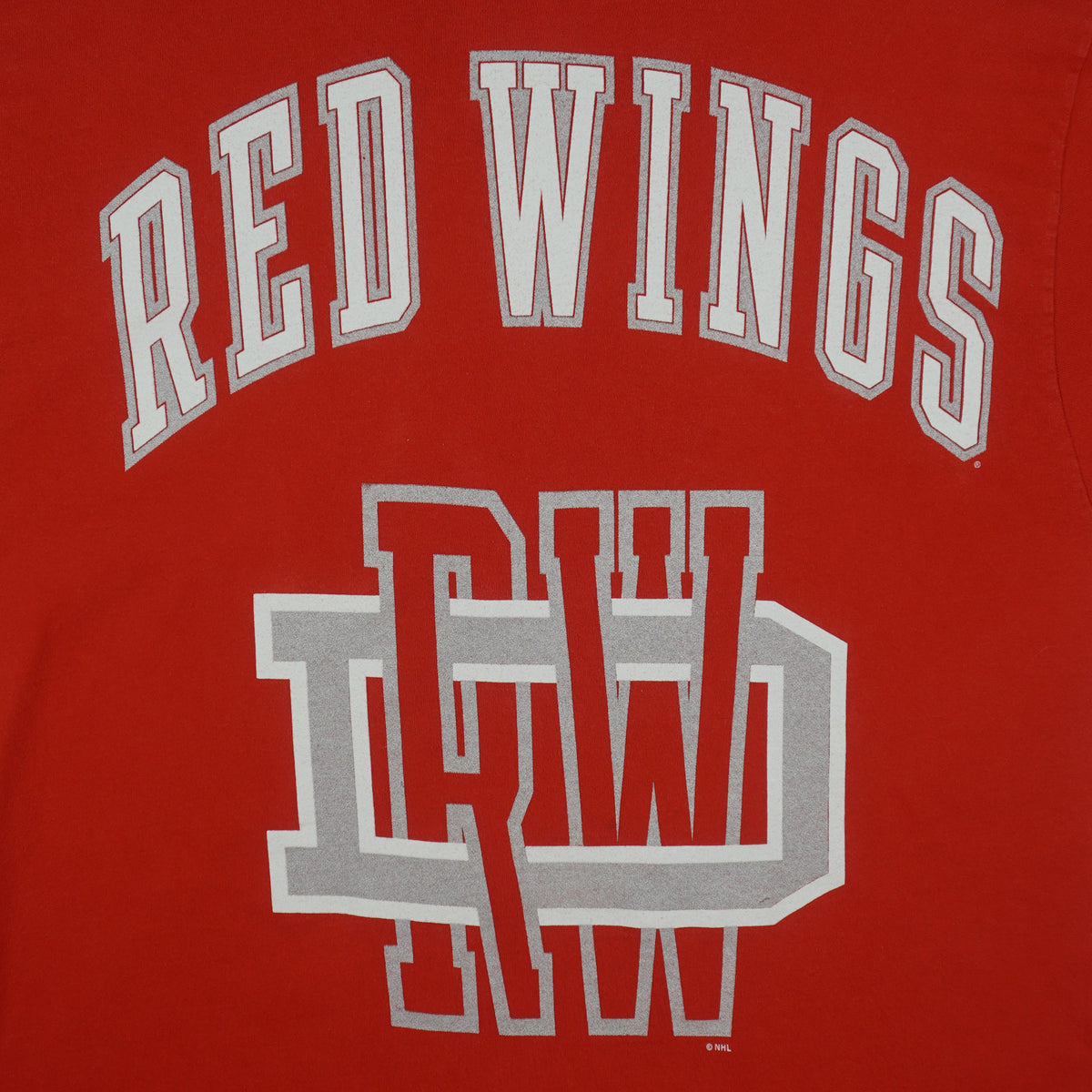 NHL (Pro Player) - Detroit Red Wings Big Logo T-Shirt 1990s Large Vintage Retro Hockey