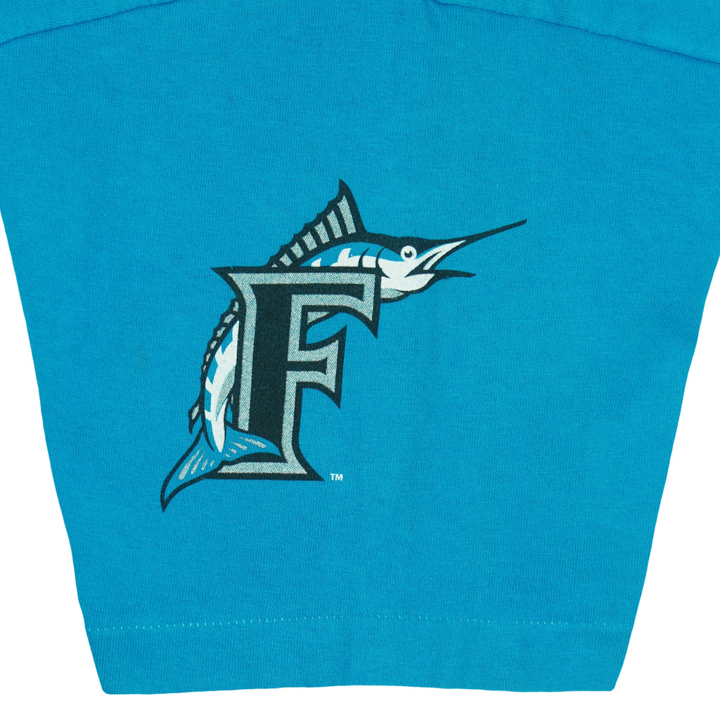 MLB (Pro Player) - Florida Marlins Big Logo T-Shirt 1997 Large Vintage Retro Baseball