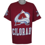 NHL (Pro Player) - Colorado Avalanche Big Logo T-Shirt 1990s X-Large Vintage Retro
