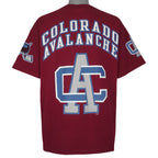 NHL (Pro Player) - Colorado Avalanche Big Logo T-Shirt 1990s X-Large Vintage Retro