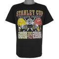NHL (Tultex) - Stanley Cup Penguins Vs Blackhawks T-Shirt 1992 Large Vintage Retro Hockey
